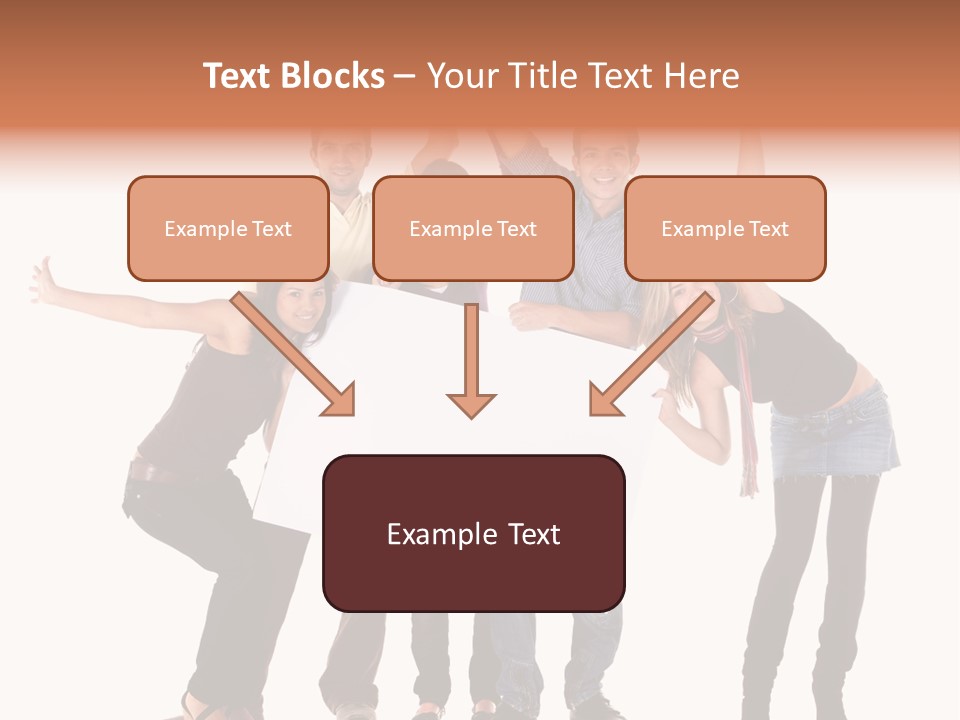 Cheerful Students Female PowerPoint Template