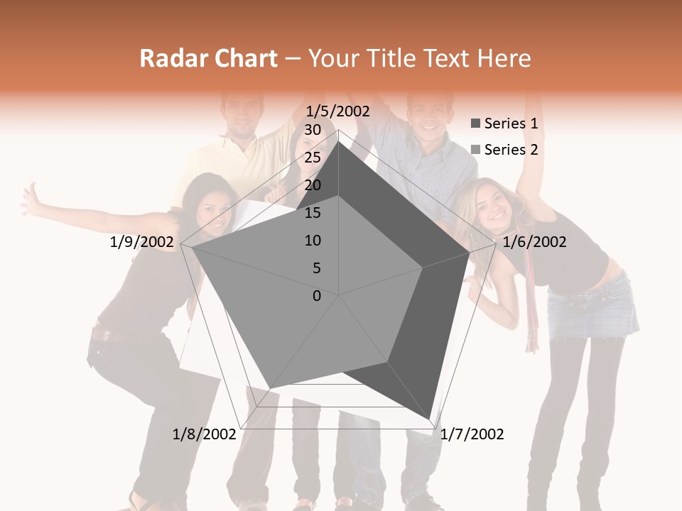 Cheerful Students Female PowerPoint Template