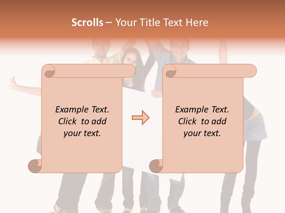 Cheerful Students Female PowerPoint Template