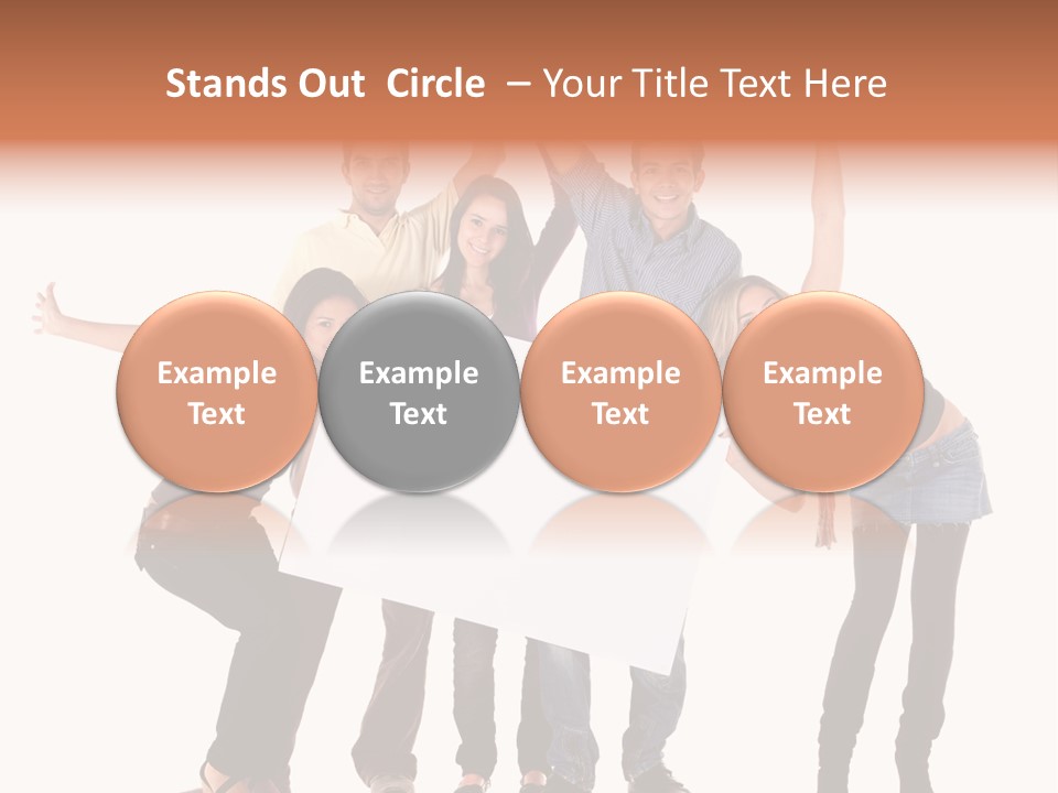 Cheerful Students Female PowerPoint Template