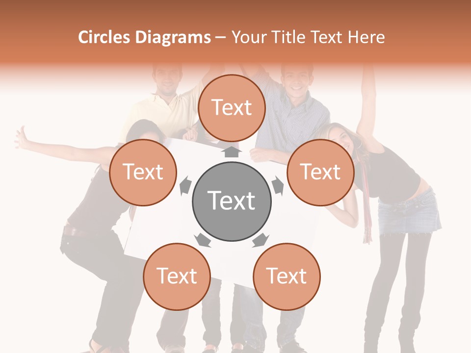 Cheerful Students Female PowerPoint Template