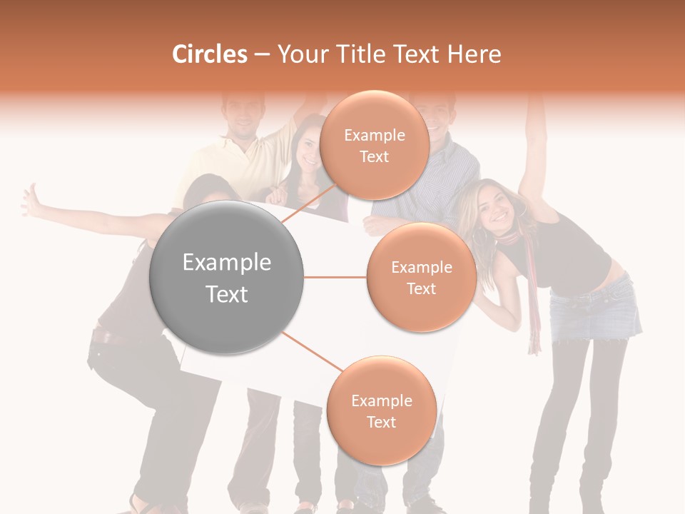 Cheerful Students Female PowerPoint Template