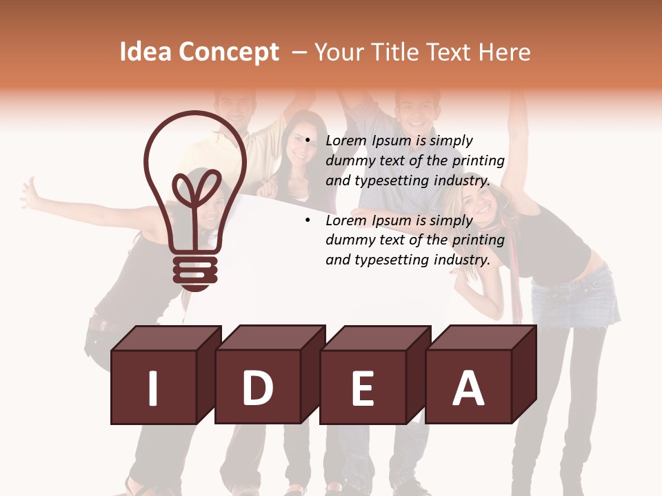 Cheerful Students Female PowerPoint Template