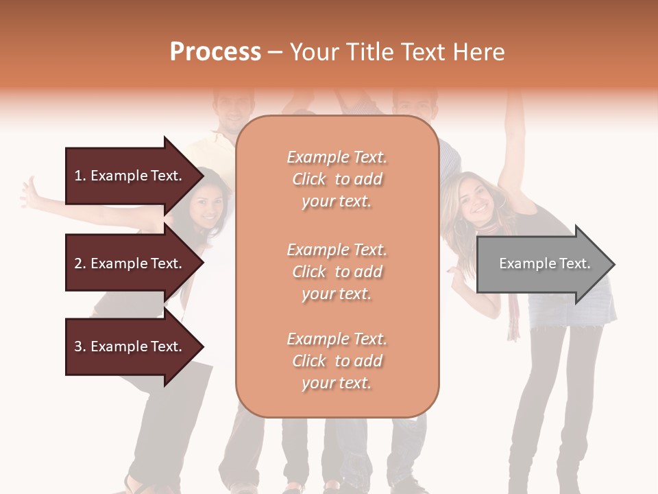 Cheerful Students Female PowerPoint Template