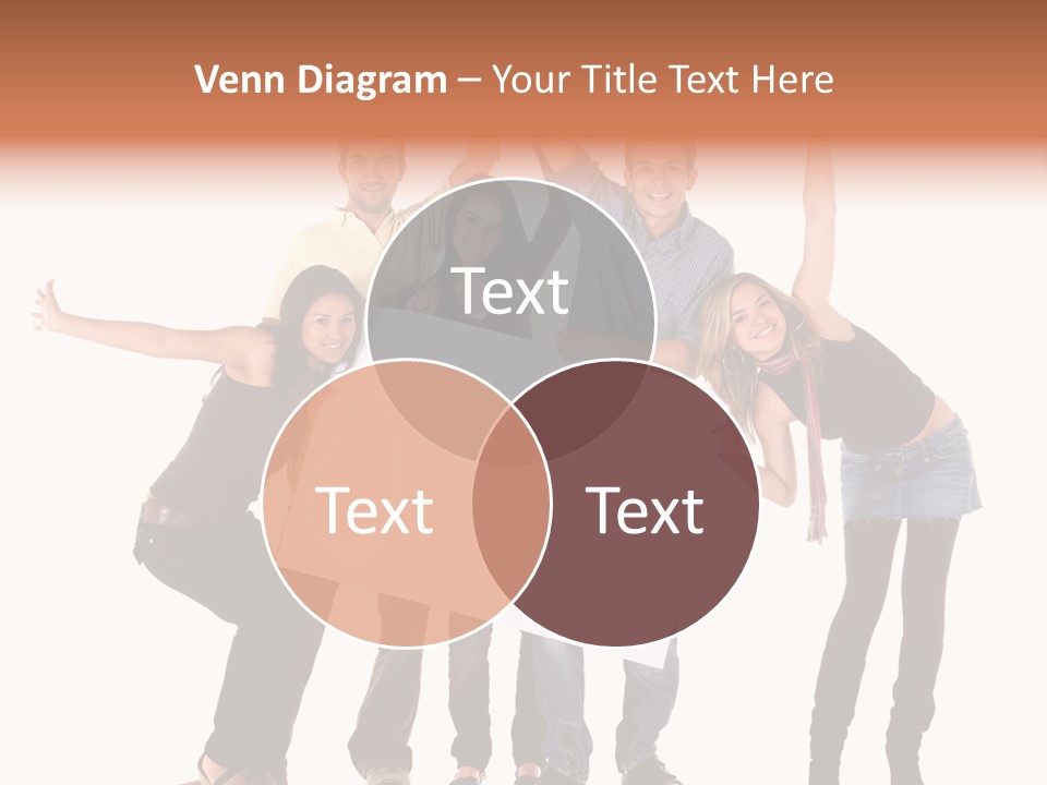 Cheerful Students Female PowerPoint Template