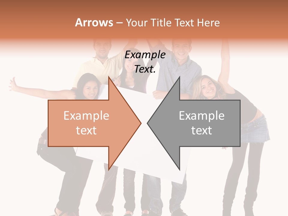 Cheerful Students Female PowerPoint Template