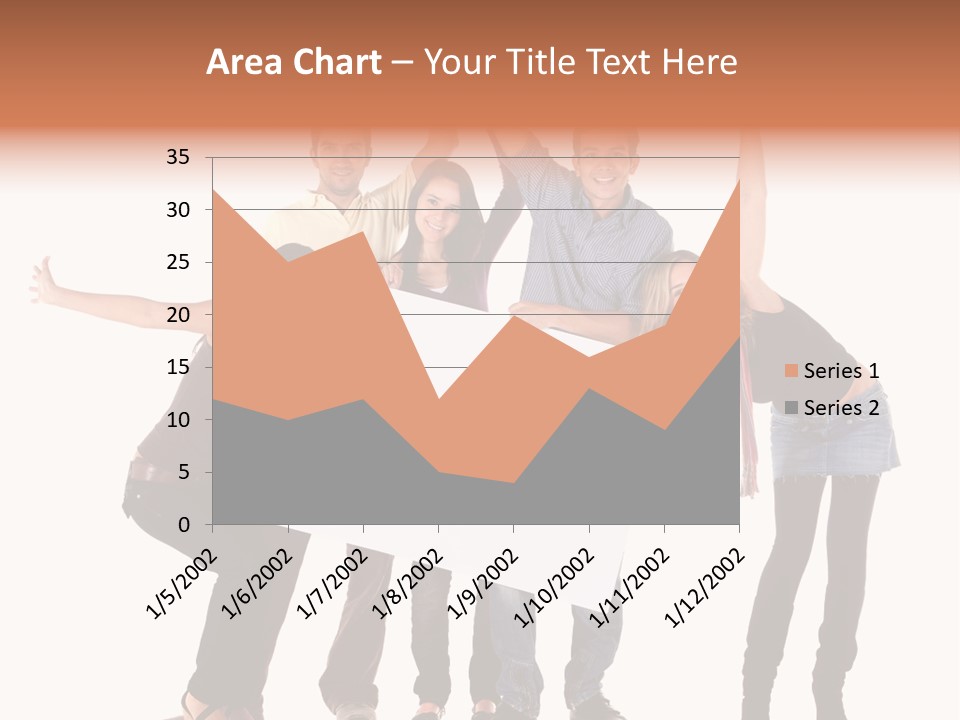 Cheerful Students Female PowerPoint Template