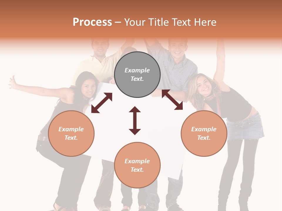 Cheerful Students Female PowerPoint Template