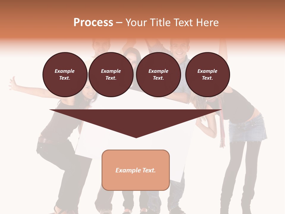 Cheerful Students Female PowerPoint Template