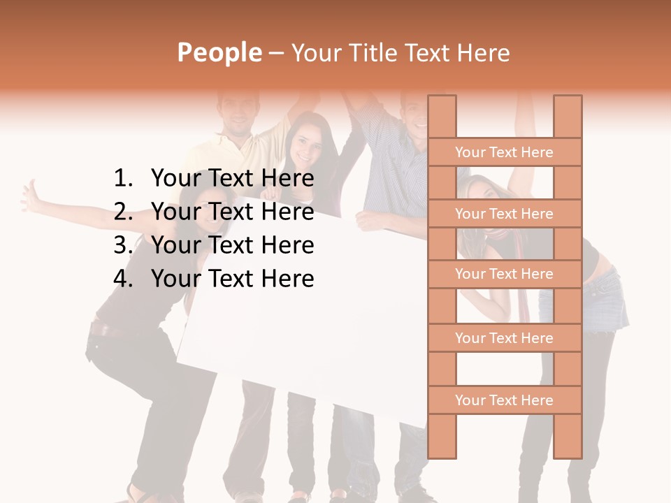 Cheerful Students Female PowerPoint Template