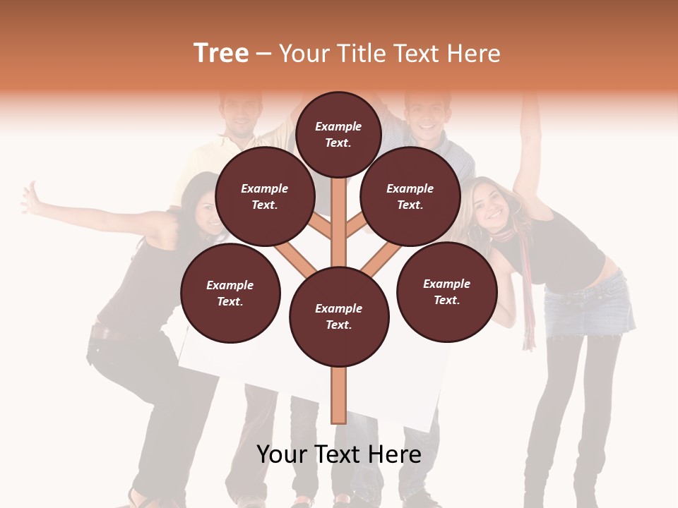 Cheerful Students Female PowerPoint Template