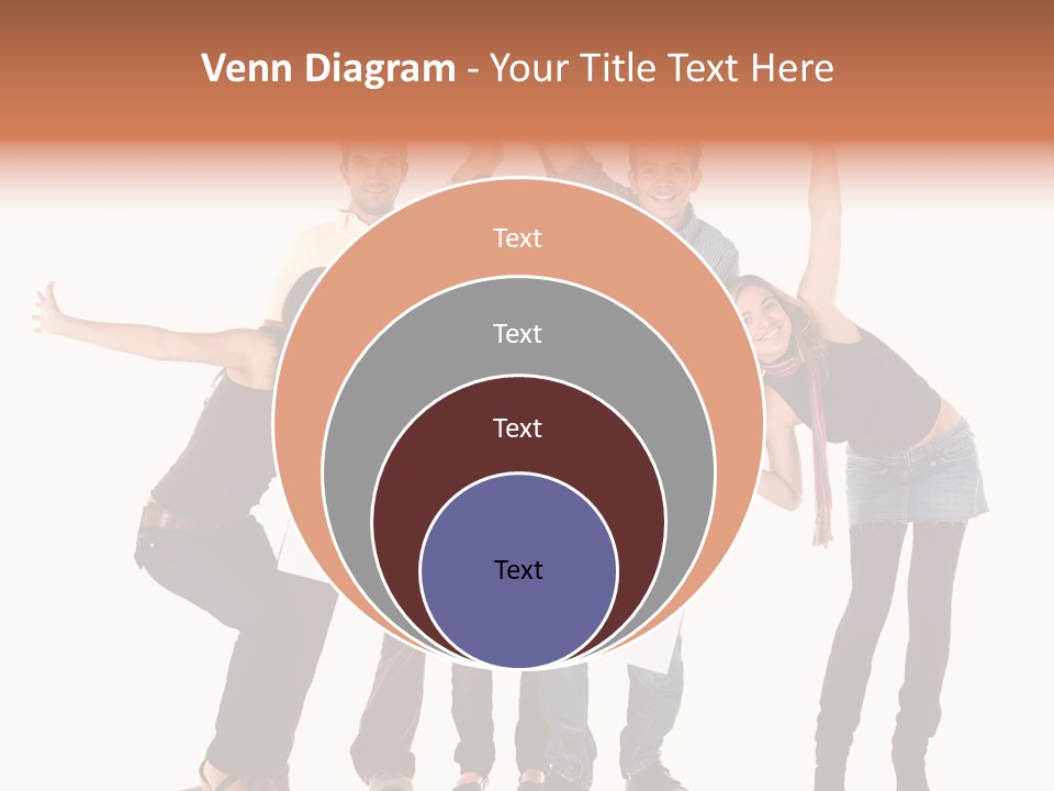 Cheerful Students Female PowerPoint Template