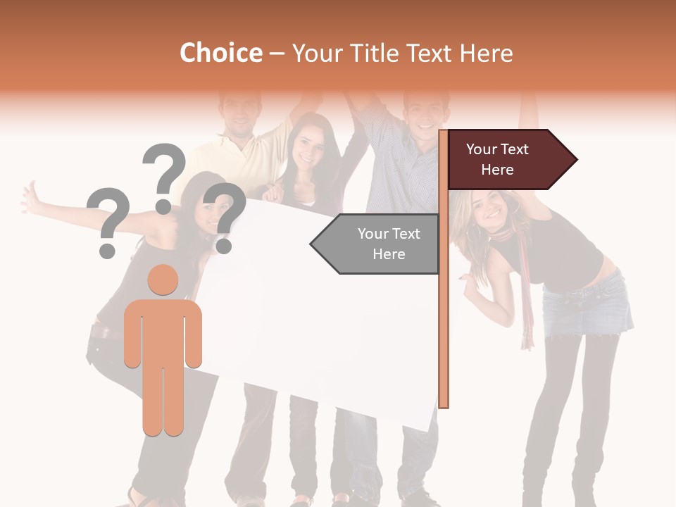 Cheerful Students Female PowerPoint Template