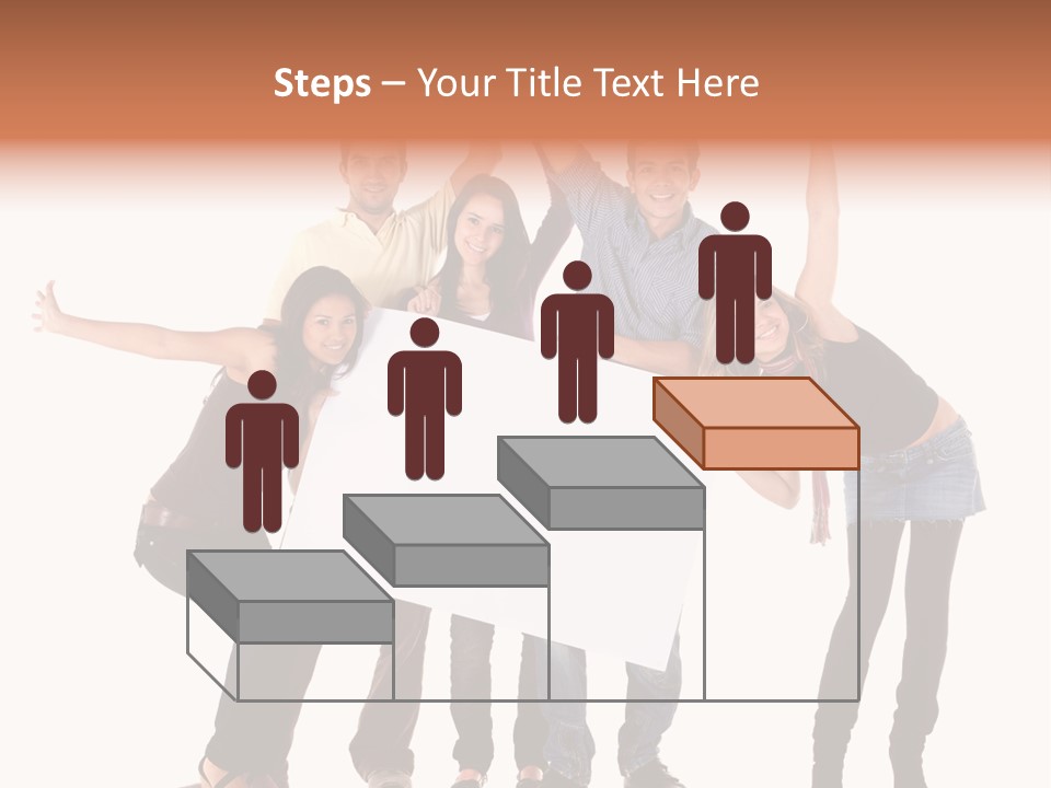 Cheerful Students Female PowerPoint Template