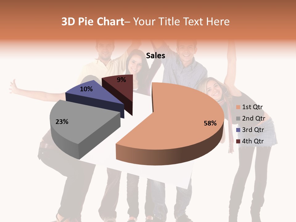 Cheerful Students Female PowerPoint Template
