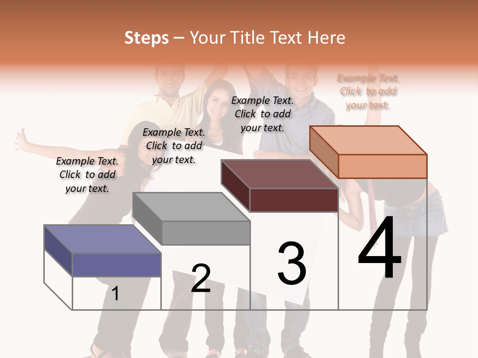 Cheerful Students Female PowerPoint Template