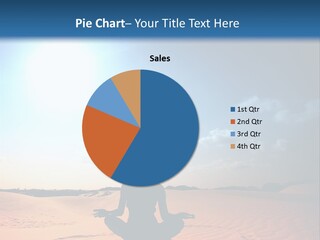 A Person Sitting In The Middle Of A Desert PowerPoint Template