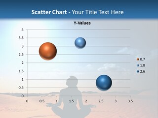 A Person Sitting In The Middle Of A Desert PowerPoint Template