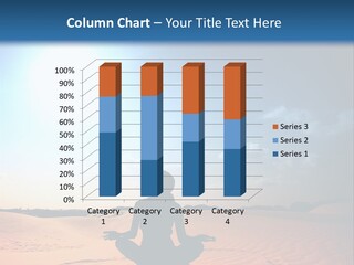 A Person Sitting In The Middle Of A Desert PowerPoint Template