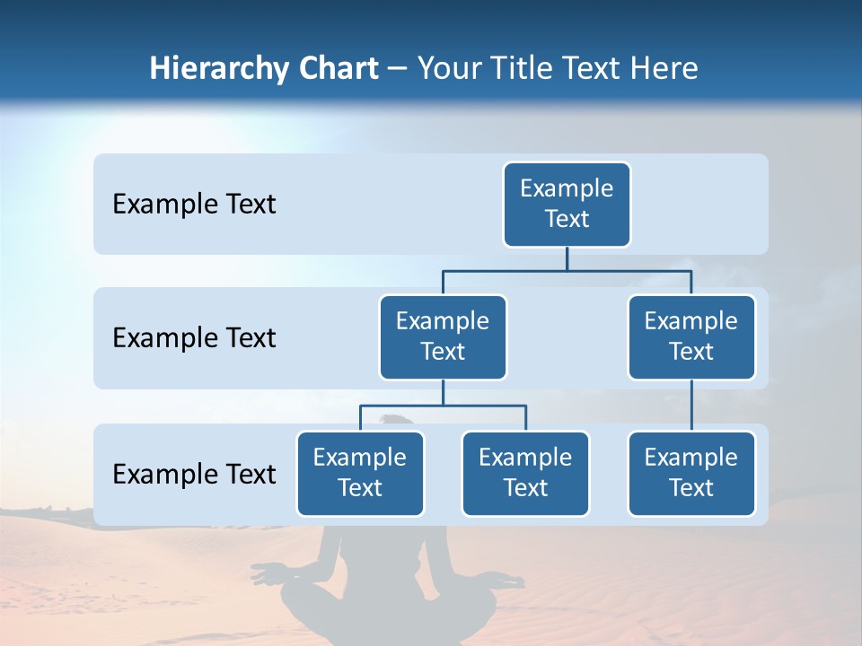 A Person Sitting In The Middle Of A Desert PowerPoint Template
