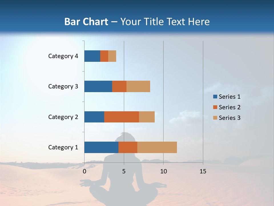 A Person Sitting In The Middle Of A Desert PowerPoint Template