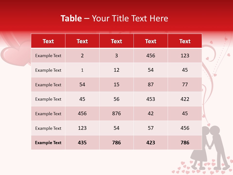 A Couple Kissing With Hearts Coming Out Of Them PowerPoint Template