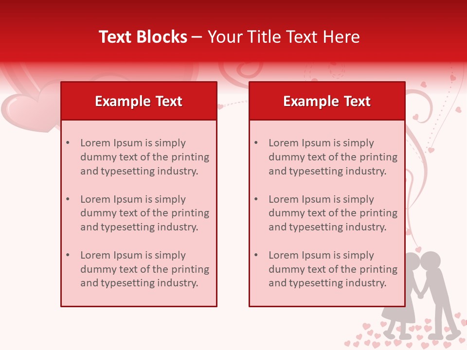 A Couple Kissing With Hearts Coming Out Of Them PowerPoint Template