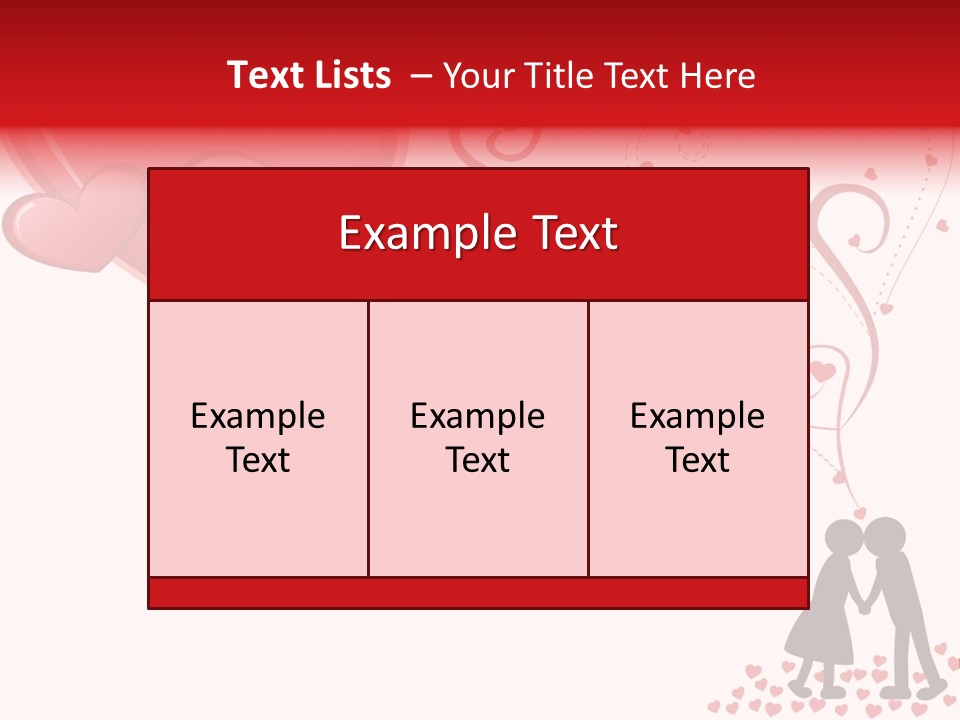 A Couple Kissing With Hearts Coming Out Of Them PowerPoint Template
