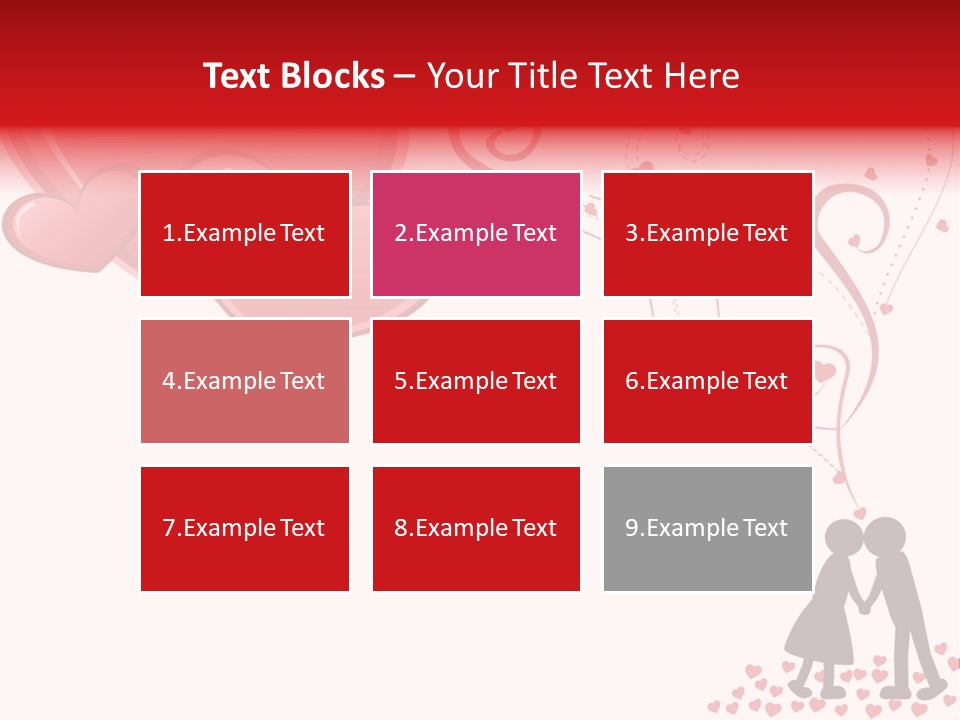 A Couple Kissing With Hearts Coming Out Of Them PowerPoint Template