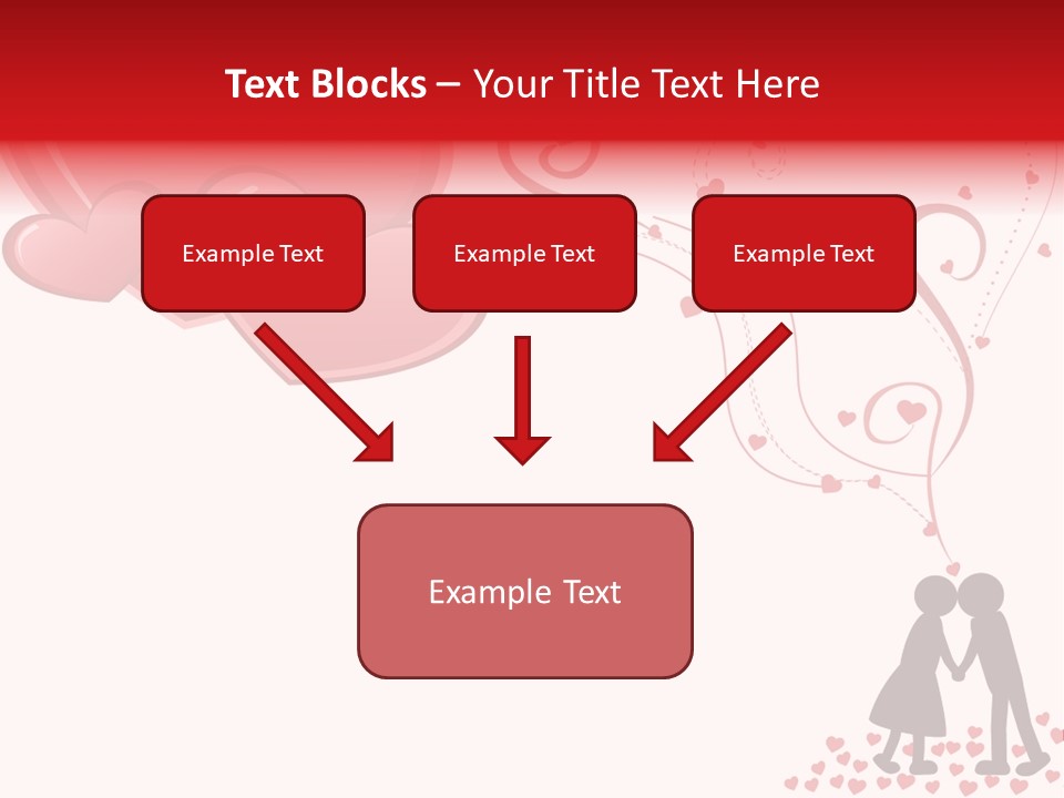 A Couple Kissing With Hearts Coming Out Of Them PowerPoint Template