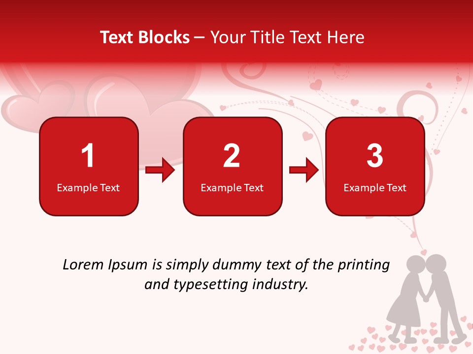 A Couple Kissing With Hearts Coming Out Of Them PowerPoint Template