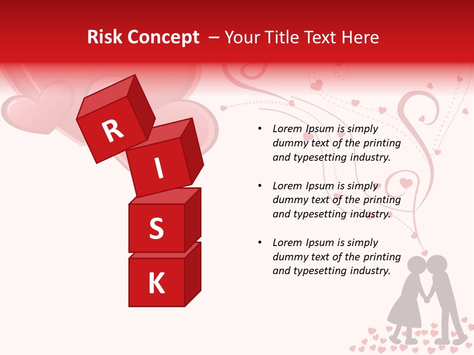 A Couple Kissing With Hearts Coming Out Of Them PowerPoint Template