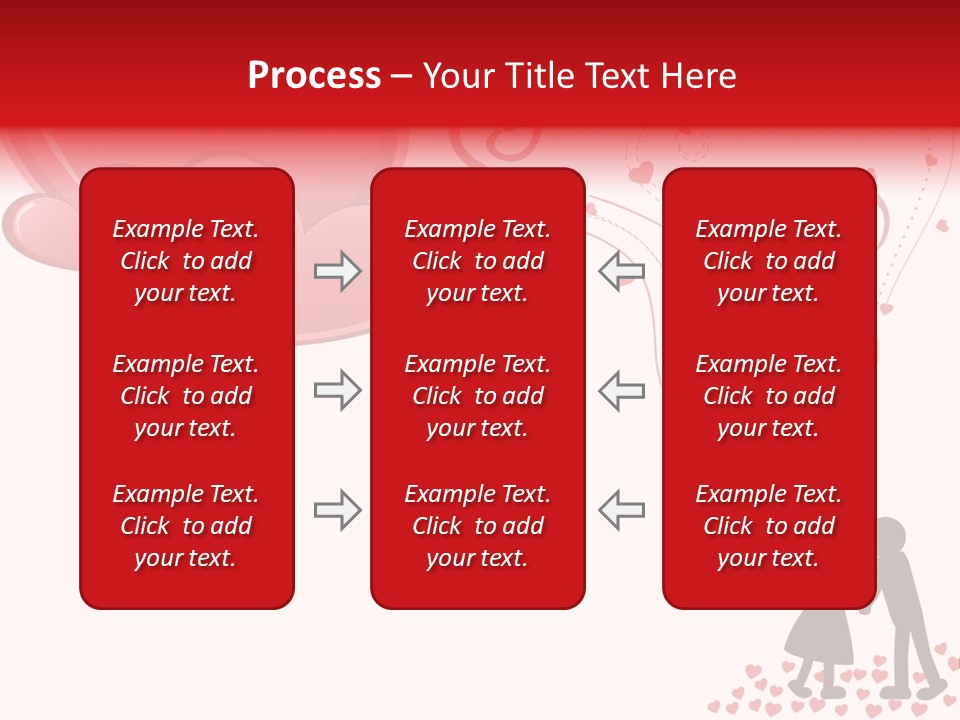 A Couple Kissing With Hearts Coming Out Of Them PowerPoint Template