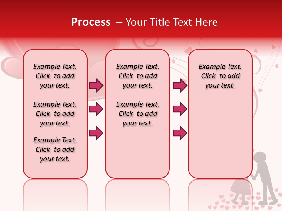 A Couple Kissing With Hearts Coming Out Of Them PowerPoint Template