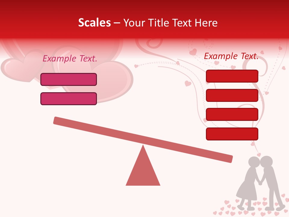 A Couple Kissing With Hearts Coming Out Of Them PowerPoint Template