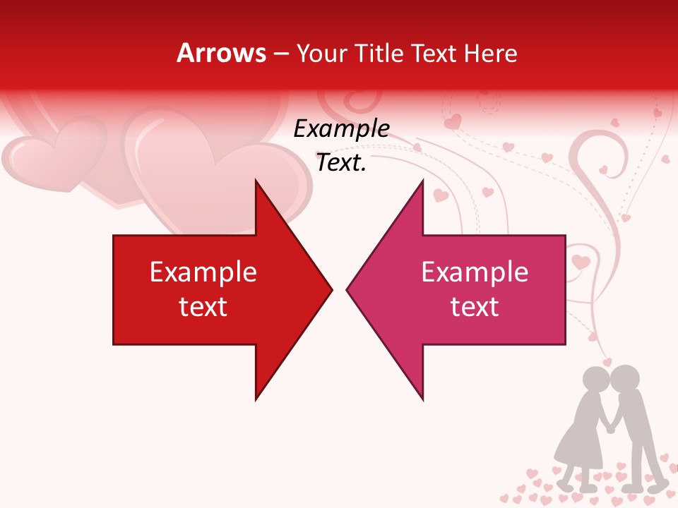 A Couple Kissing With Hearts Coming Out Of Them PowerPoint Template