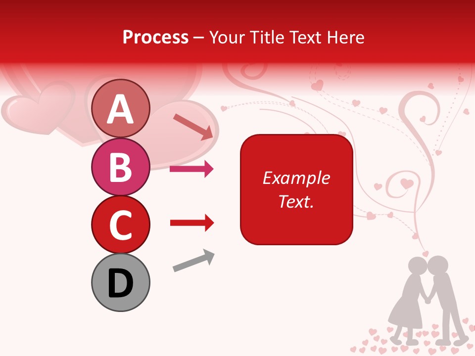 A Couple Kissing With Hearts Coming Out Of Them PowerPoint Template