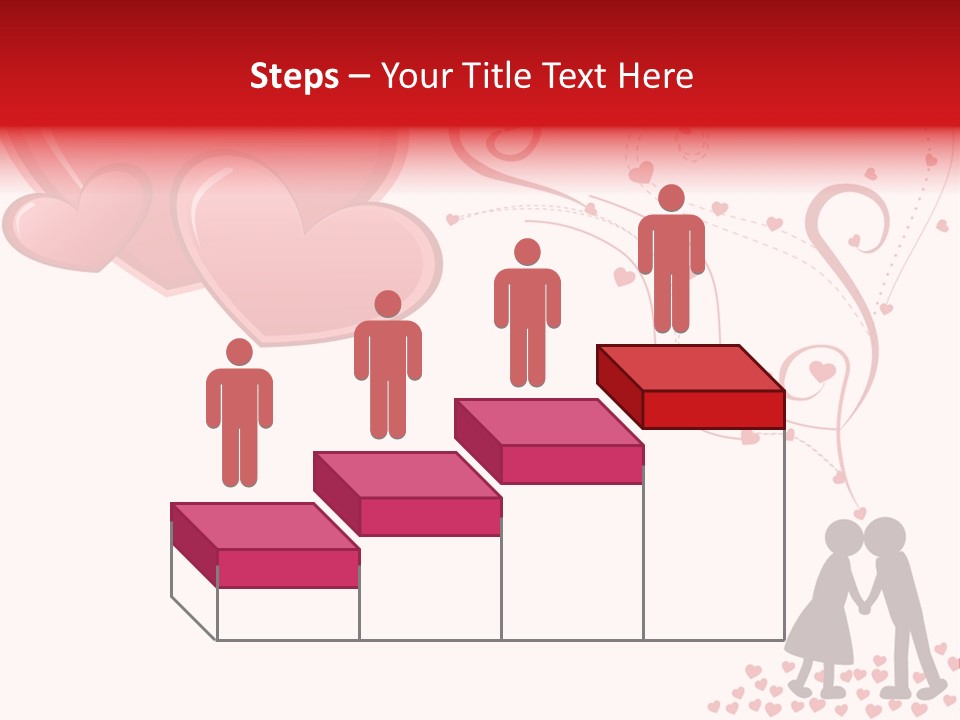 A Couple Kissing With Hearts Coming Out Of Them PowerPoint Template