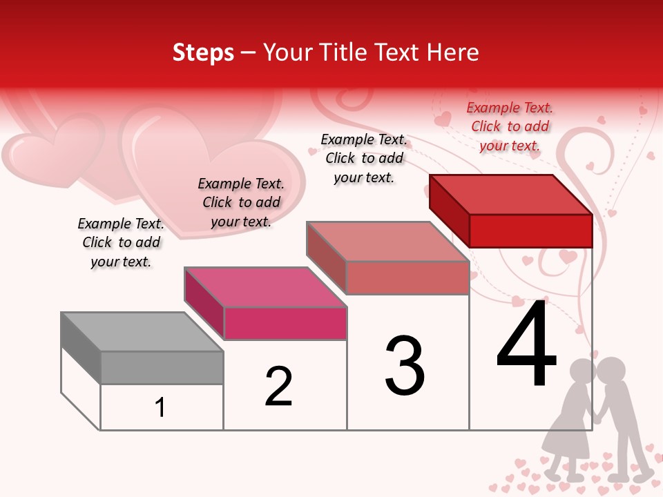 A Couple Kissing With Hearts Coming Out Of Them PowerPoint Template