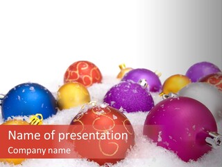 Decorate Object Merry PowerPoint Template