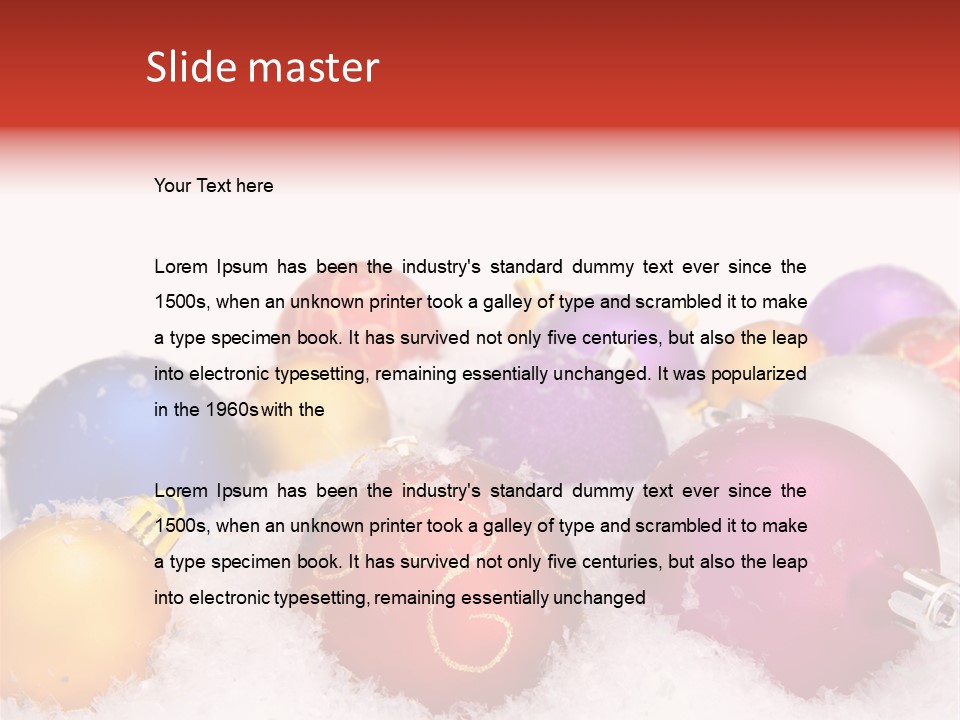 Decorate Object Merry PowerPoint Template