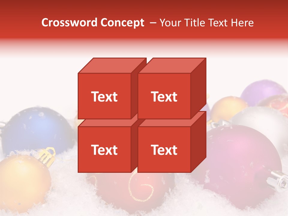 Decorate Object Merry PowerPoint Template