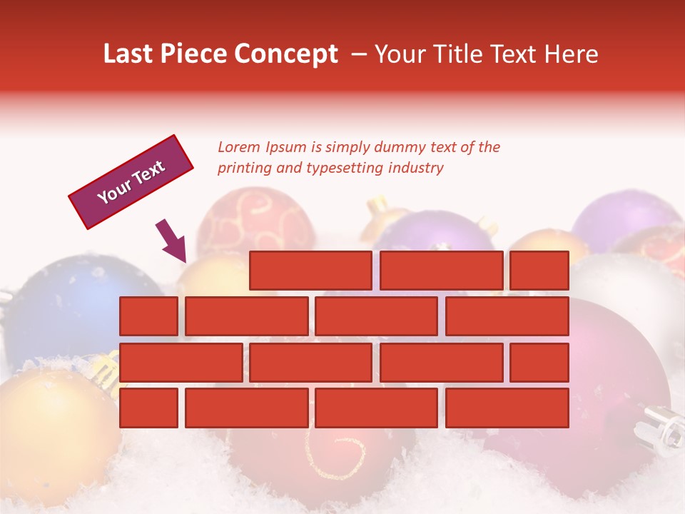 Decorate Object Merry PowerPoint Template