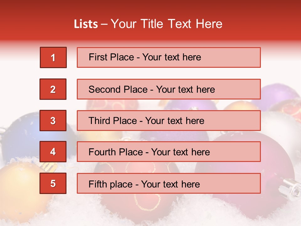 Decorate Object Merry PowerPoint Template