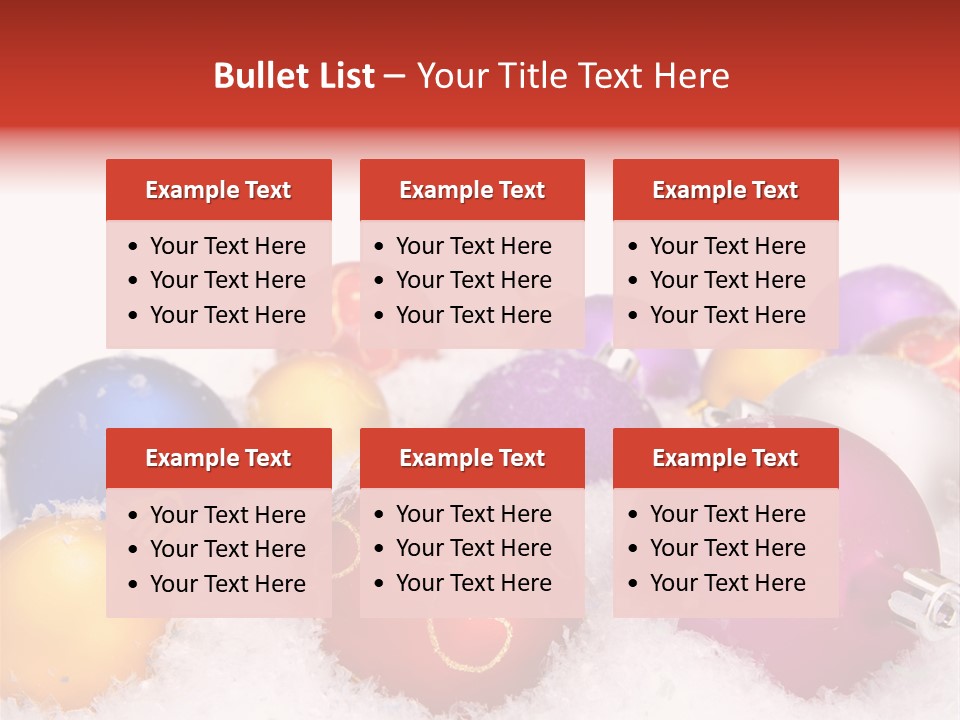 Decorate Object Merry PowerPoint Template