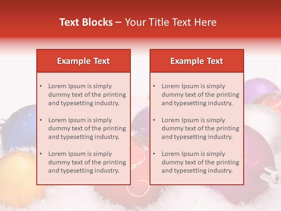 Decorate Object Merry PowerPoint Template