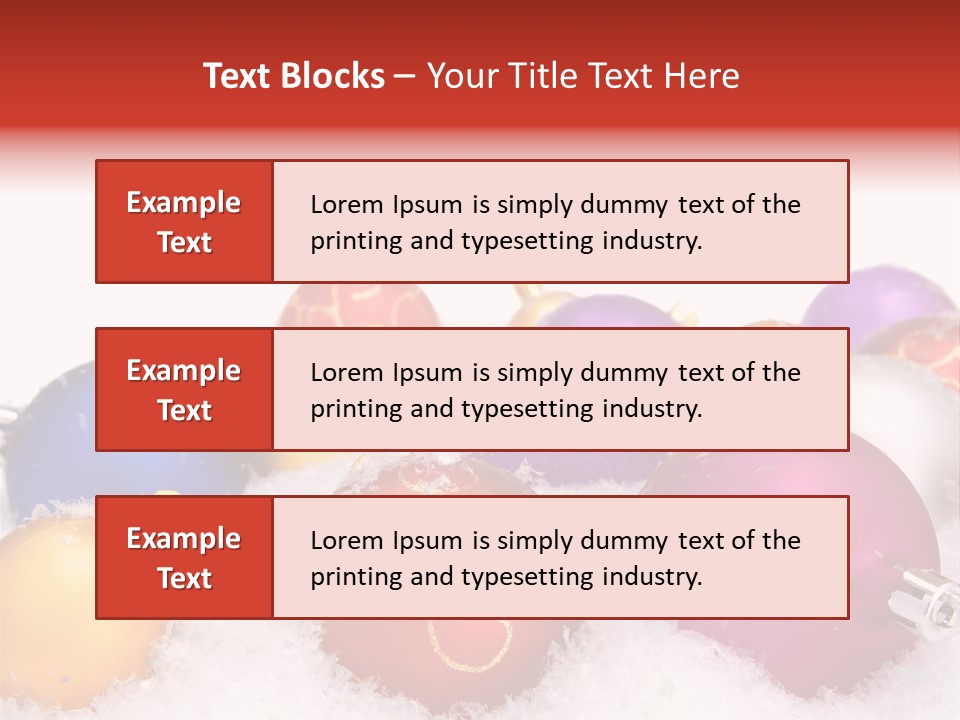 Decorate Object Merry PowerPoint Template