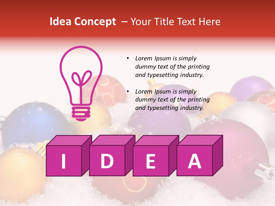 Decorate Object Merry PowerPoint Template