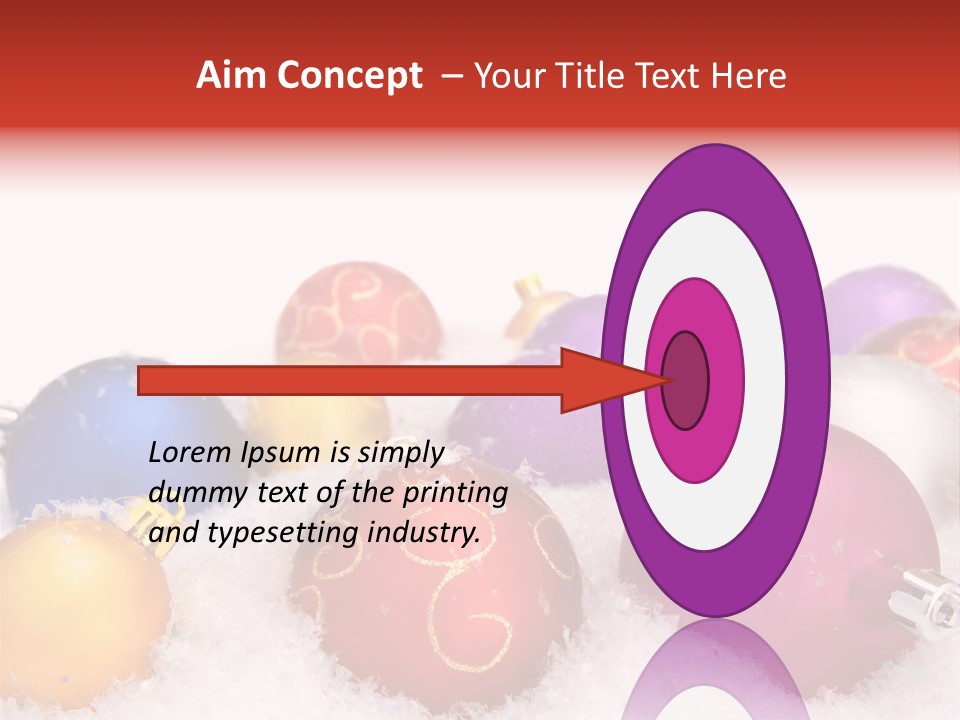 Decorate Object Merry PowerPoint Template