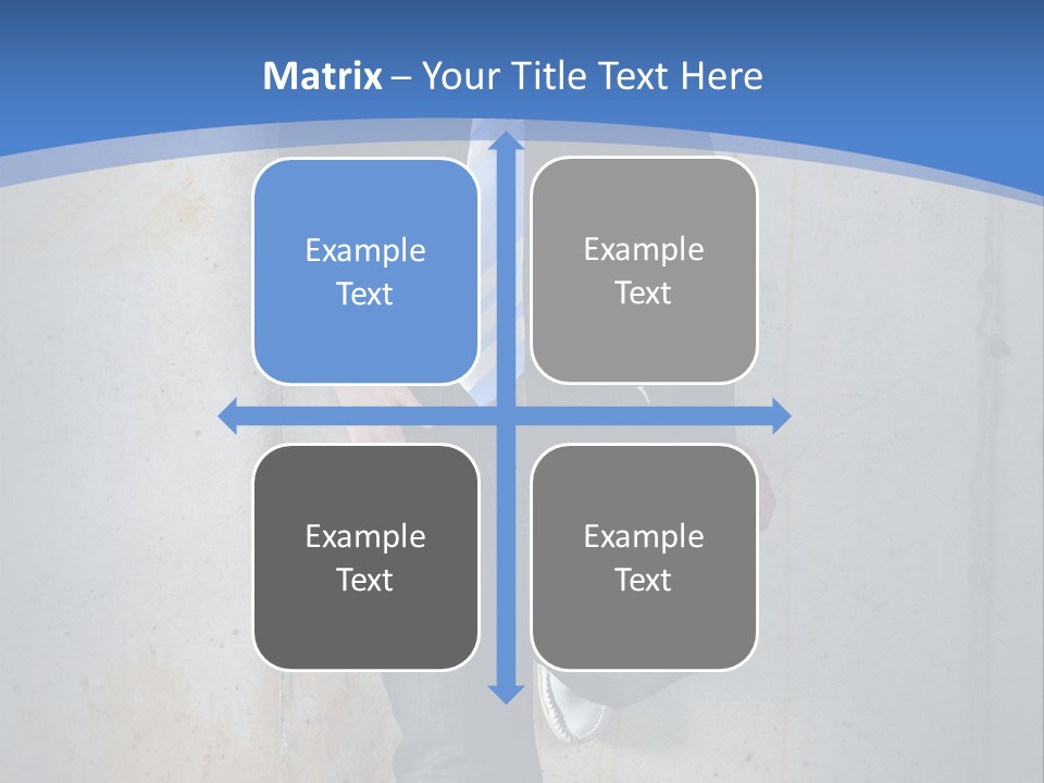 One Caucasian Person PowerPoint Template